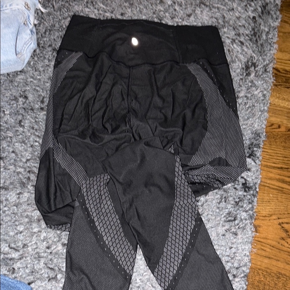 lululemon athletica Black Patterned Leggings